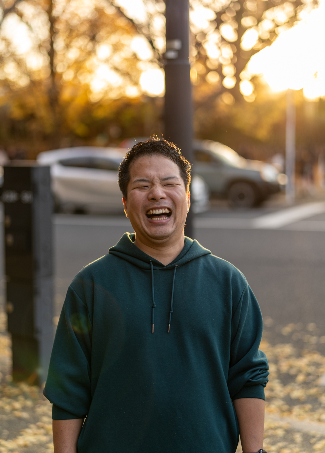 ゴールデンアワーのポートレート